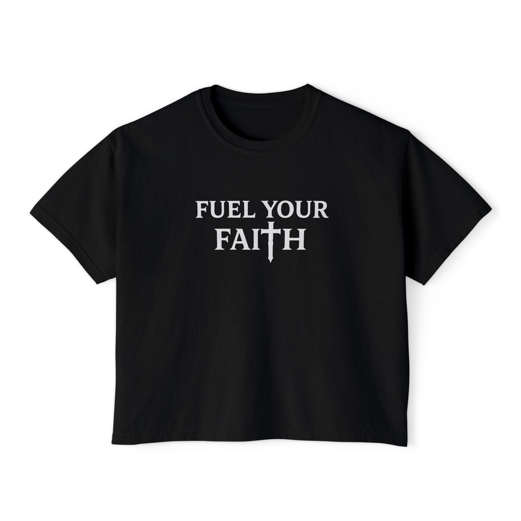 Fuel Your Faith boxy tee | Read the Manual Bible Christian shirt