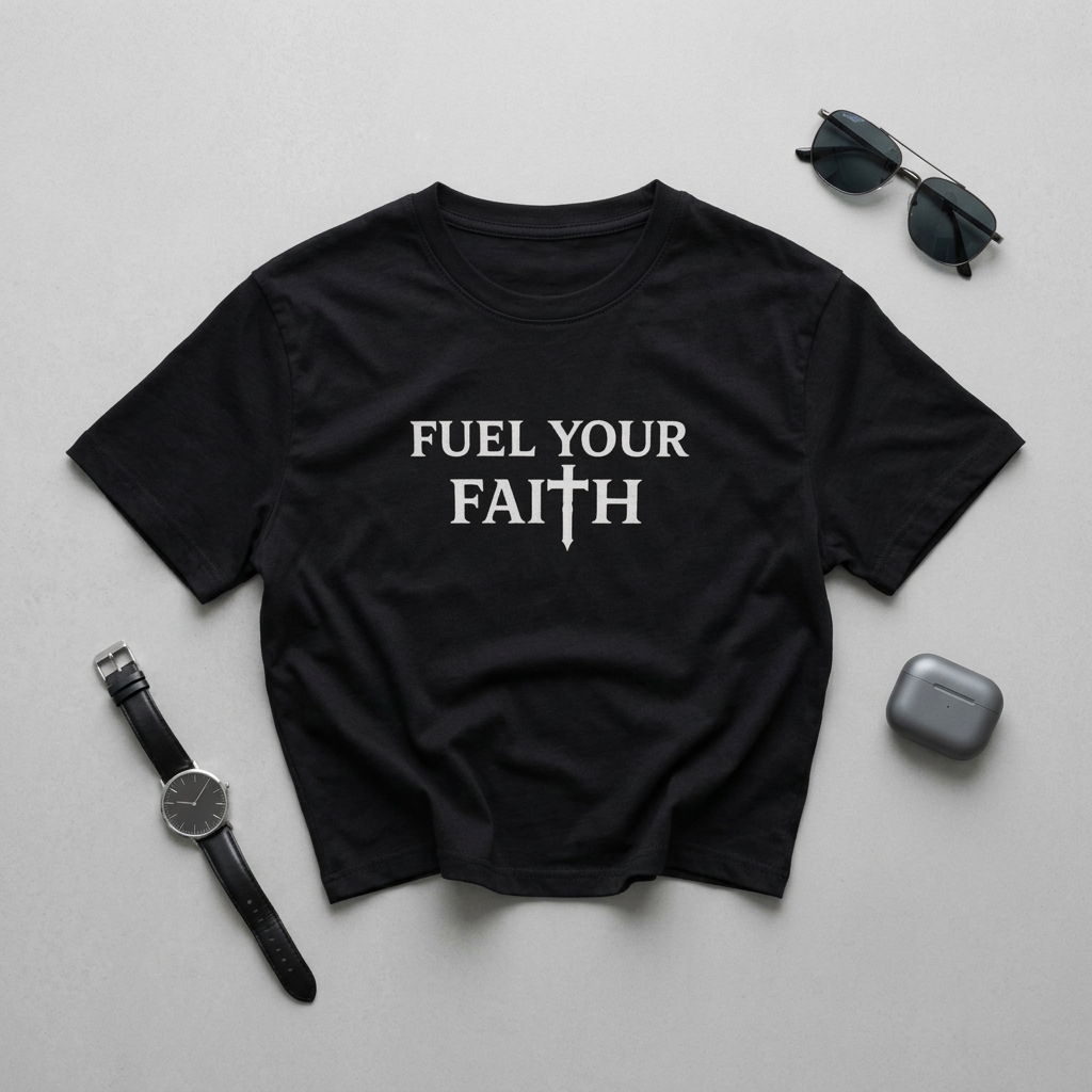 Fuel Your Faith boxy tee | Read the Manual Bible Christian shirt