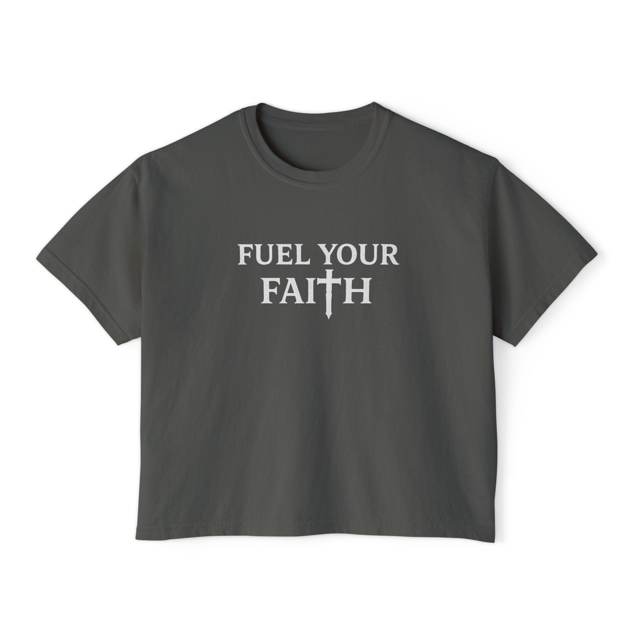 Fuel Your Faith boxy tee | Read the Manual Bible Christian shirt