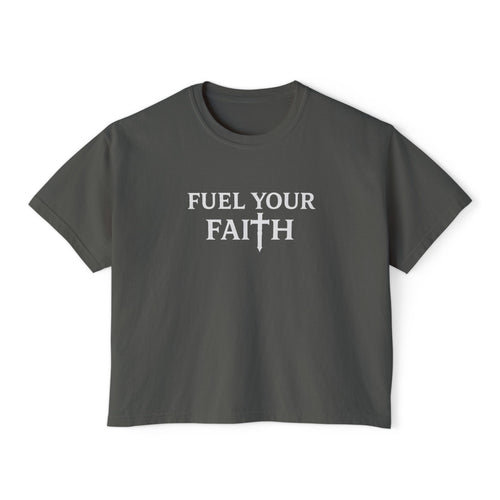 Fuel Your Faith boxy tee | Read the Manual Bible Christian shirt